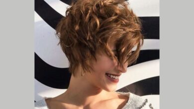long curly pixie cut