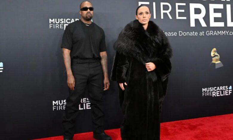 kanye and bianca grammys 2025
