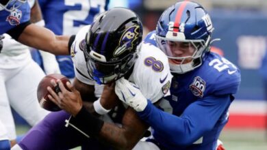 Baltimore Ravens vs New York Giants Match