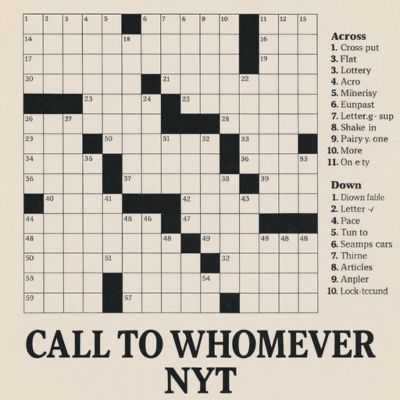 Call to Whomever NYT
