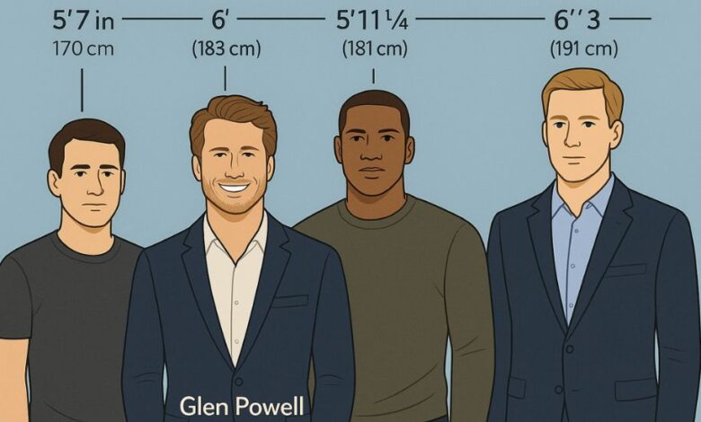 Glen Powell Height