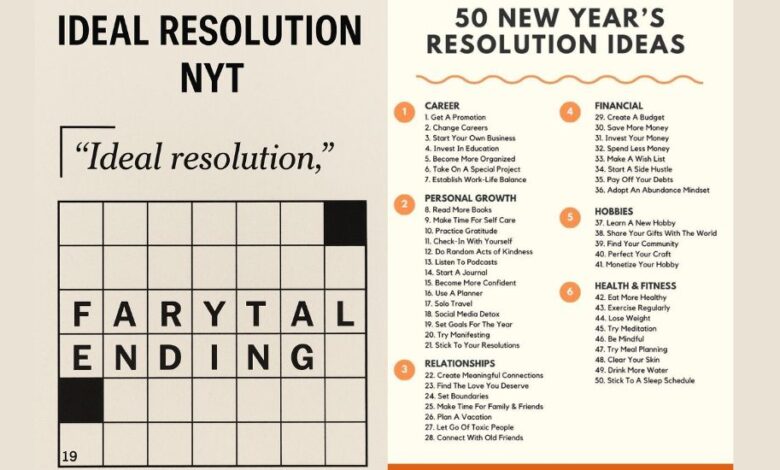 ideal resolution nyt