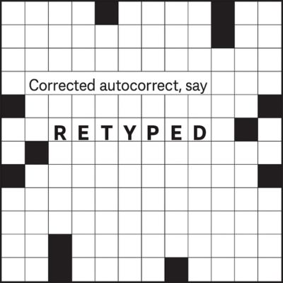 Corrected Autocorrect NYT