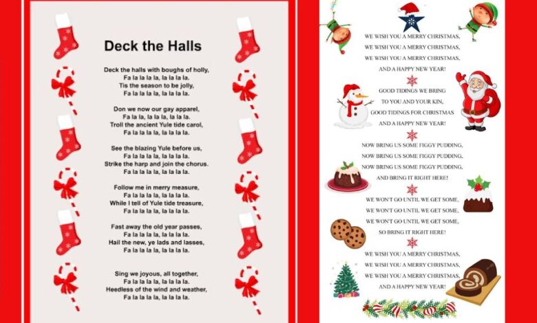 christmas carols lyrics
