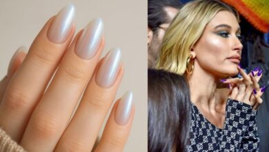 hailey bieber nails