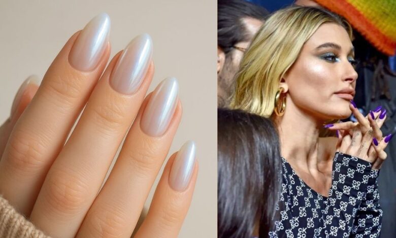 hailey bieber nails