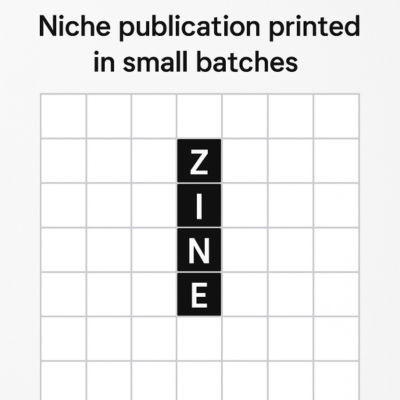 Niche Publication Printed in Small Batches: