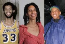 Three individuals in different settings.